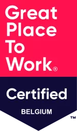 het logo van het certificaat "Great Place To Work Belgium"